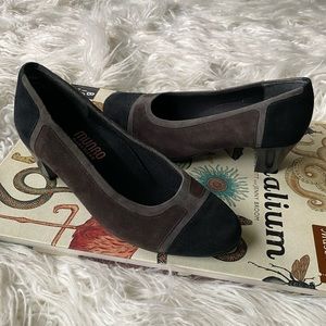 Munro black‎ brown gray suede pumps heels